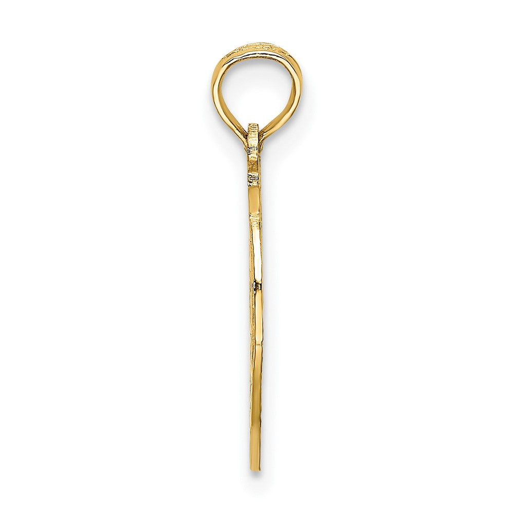 10K Gelbgold Ausgeschnitten New York mit Statue Of Liberty in Apple Charm