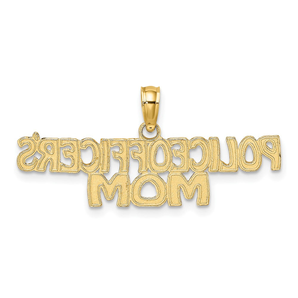 10K Gelbgold Police Officer Mama Charm