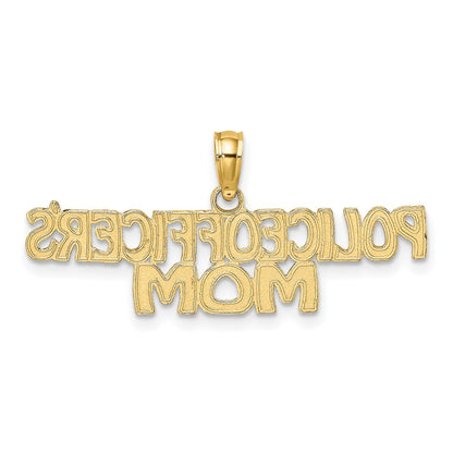 10K Gelbgold Police Officer Mama Charm