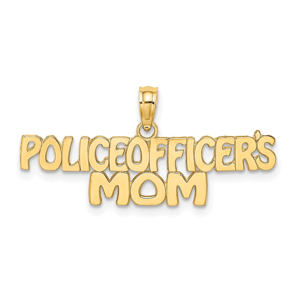 10K Gelbgold Police Officer Mama Charm