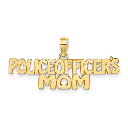 10K Gelbgold Police Officer Mama Charm