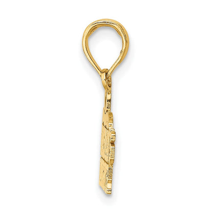 10K Gelbgold Fireman Tochter Charm