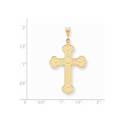 10K Gelbgold Kreuz-Charm