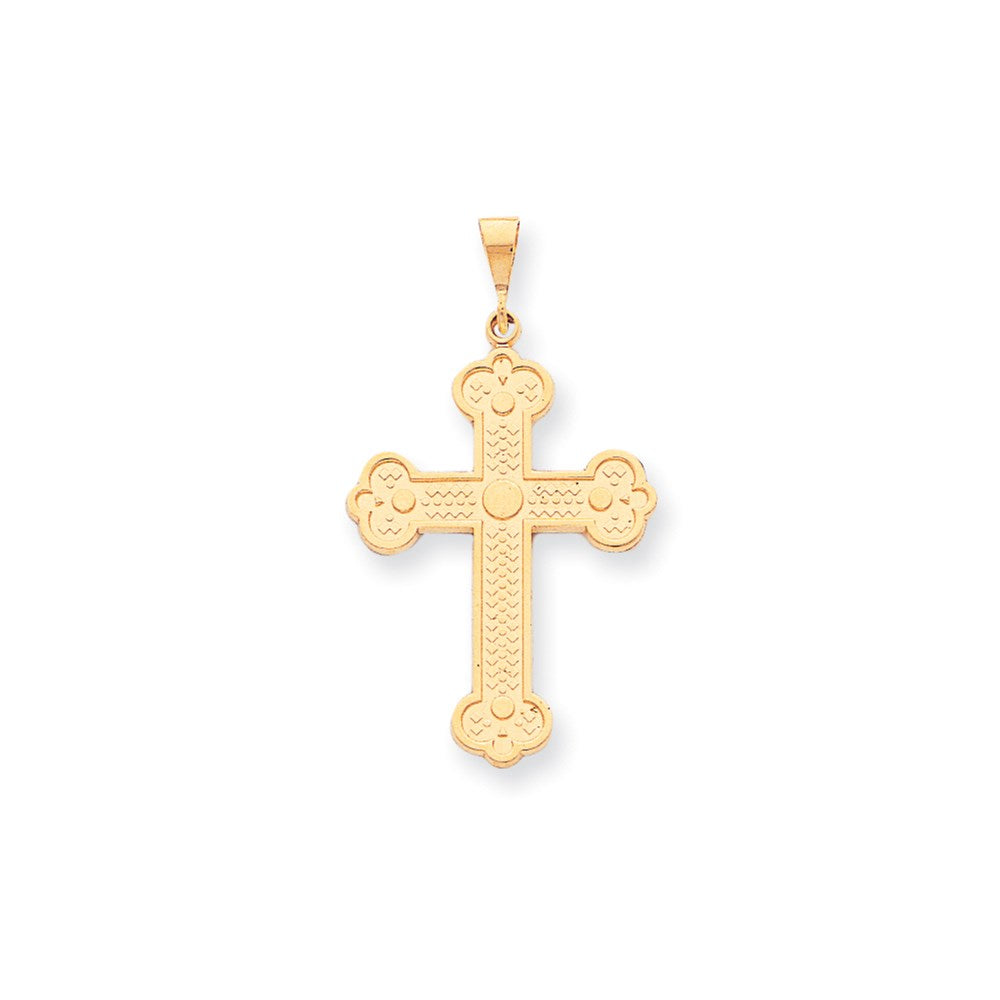 10K Gelbgold Kreuz-Charm
