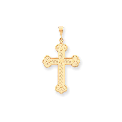 10K Gelbgold Kreuz-Charm