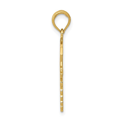 10K Gelbgold Caduceus mit Nurses Cap Anhänger
