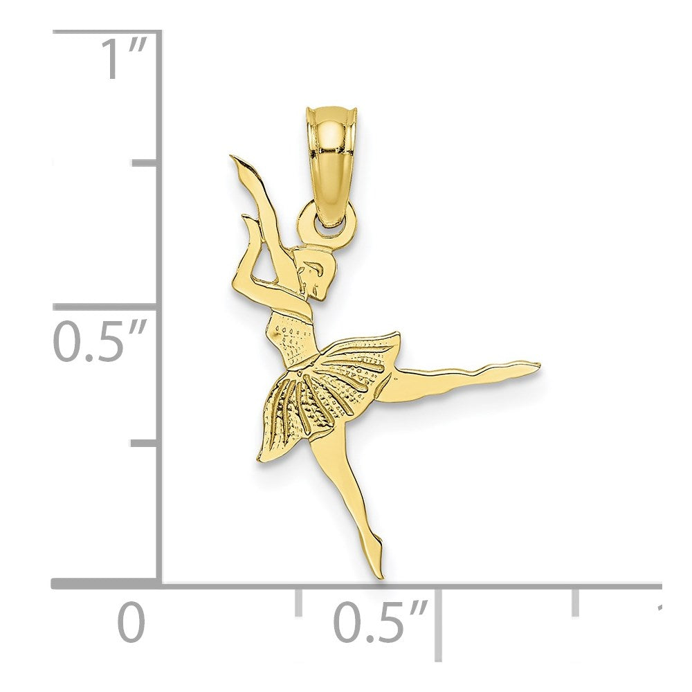 10K Gelbgold 10K Ballerina Anhänger