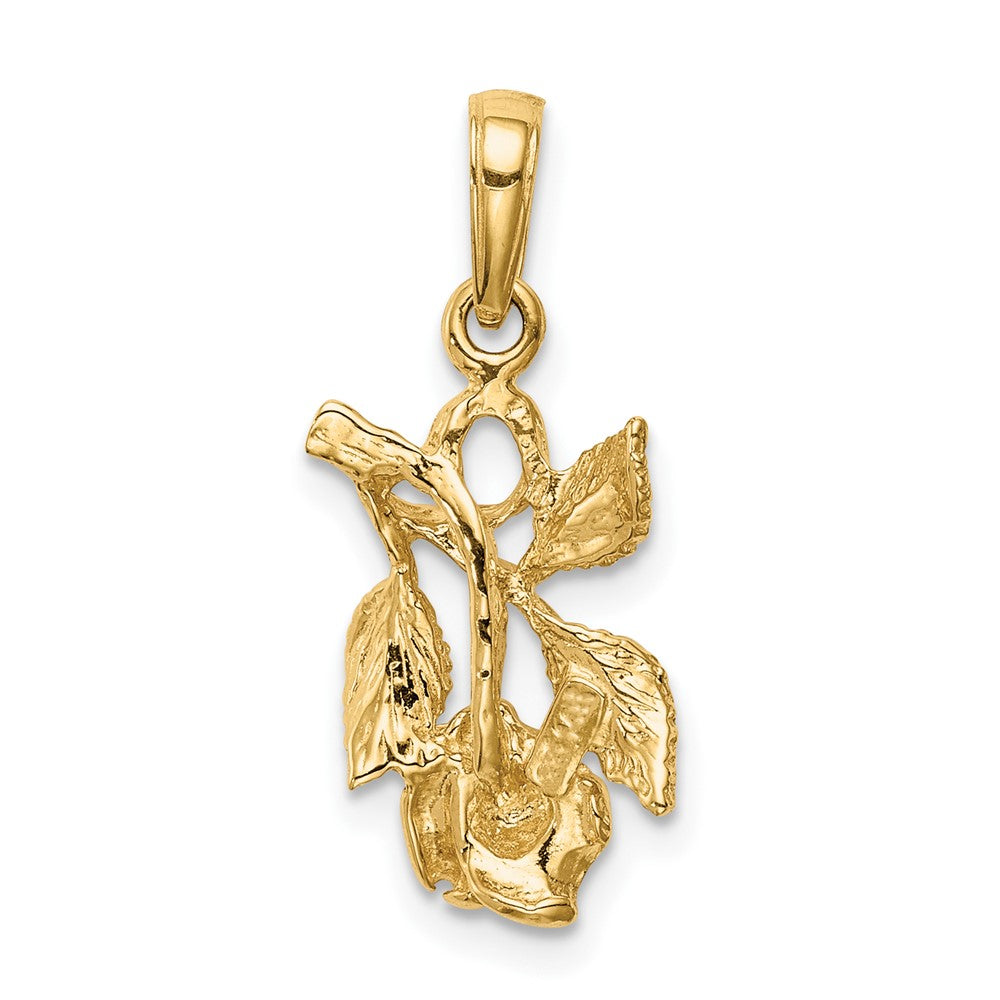 10K Gelbgold Rose Anhänger