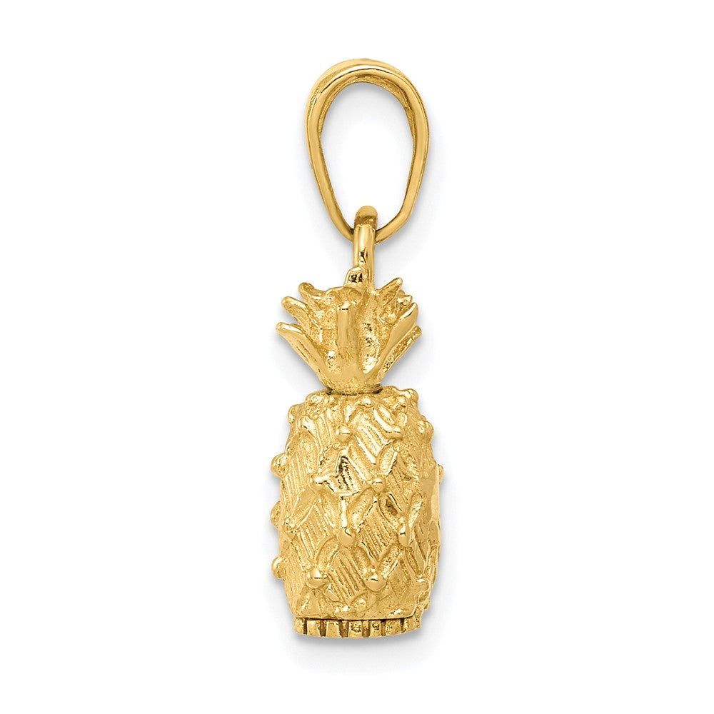 10K Gelbgold 3-d Pineapple Anhänger