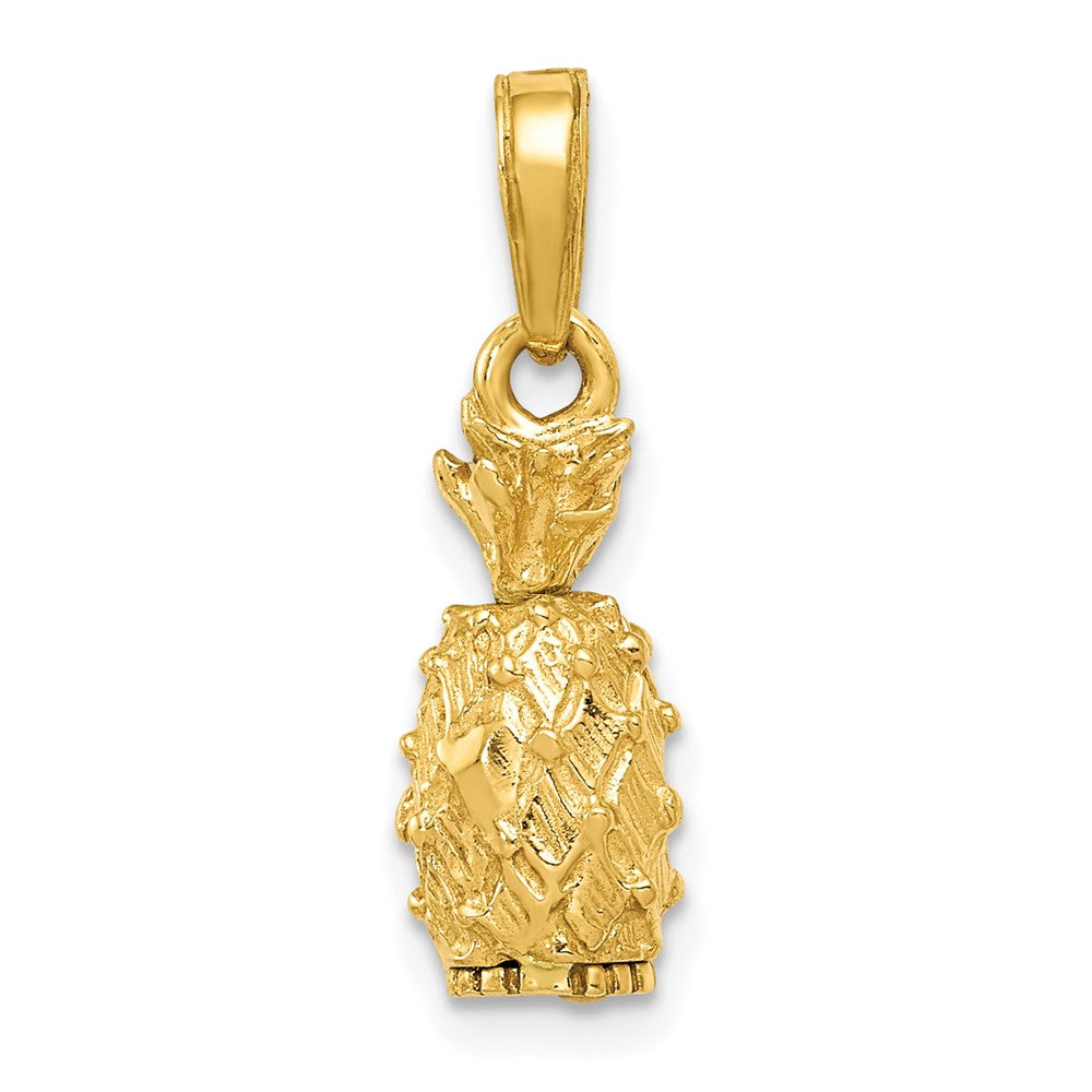 10K Gelbgold 3-d Pineapple Anhänger