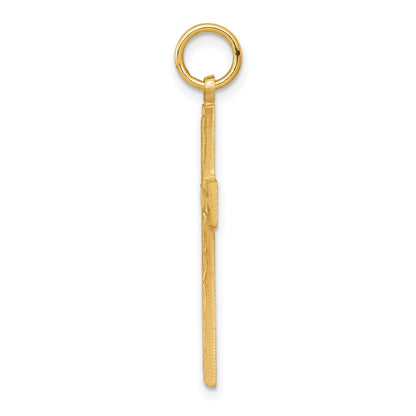 10K Gelbgold Kreuz Charm