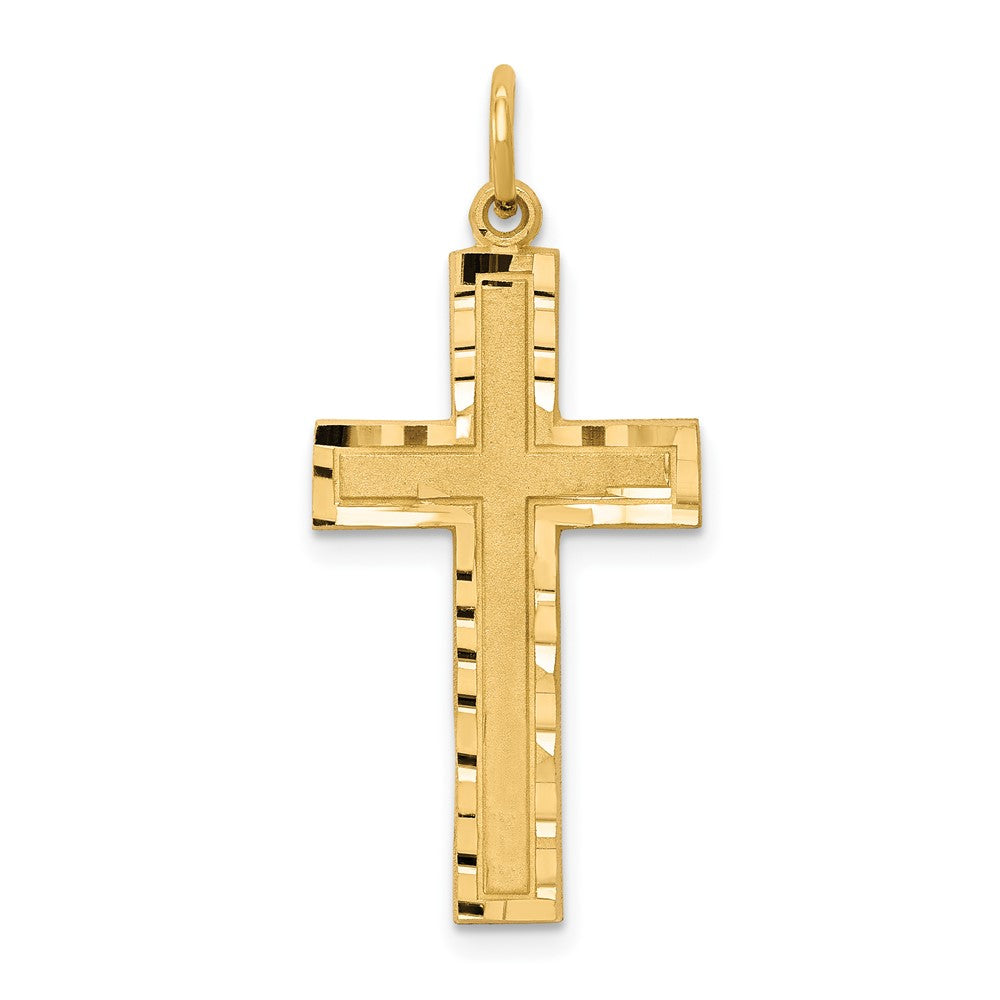 10K Gelbgold Kreuz Charm