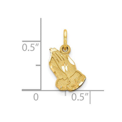 10K Gelbgold Betend Hands Charm