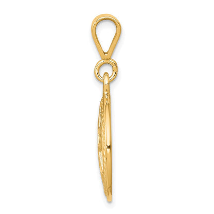 10K Gelbgold Stern Of David Charm