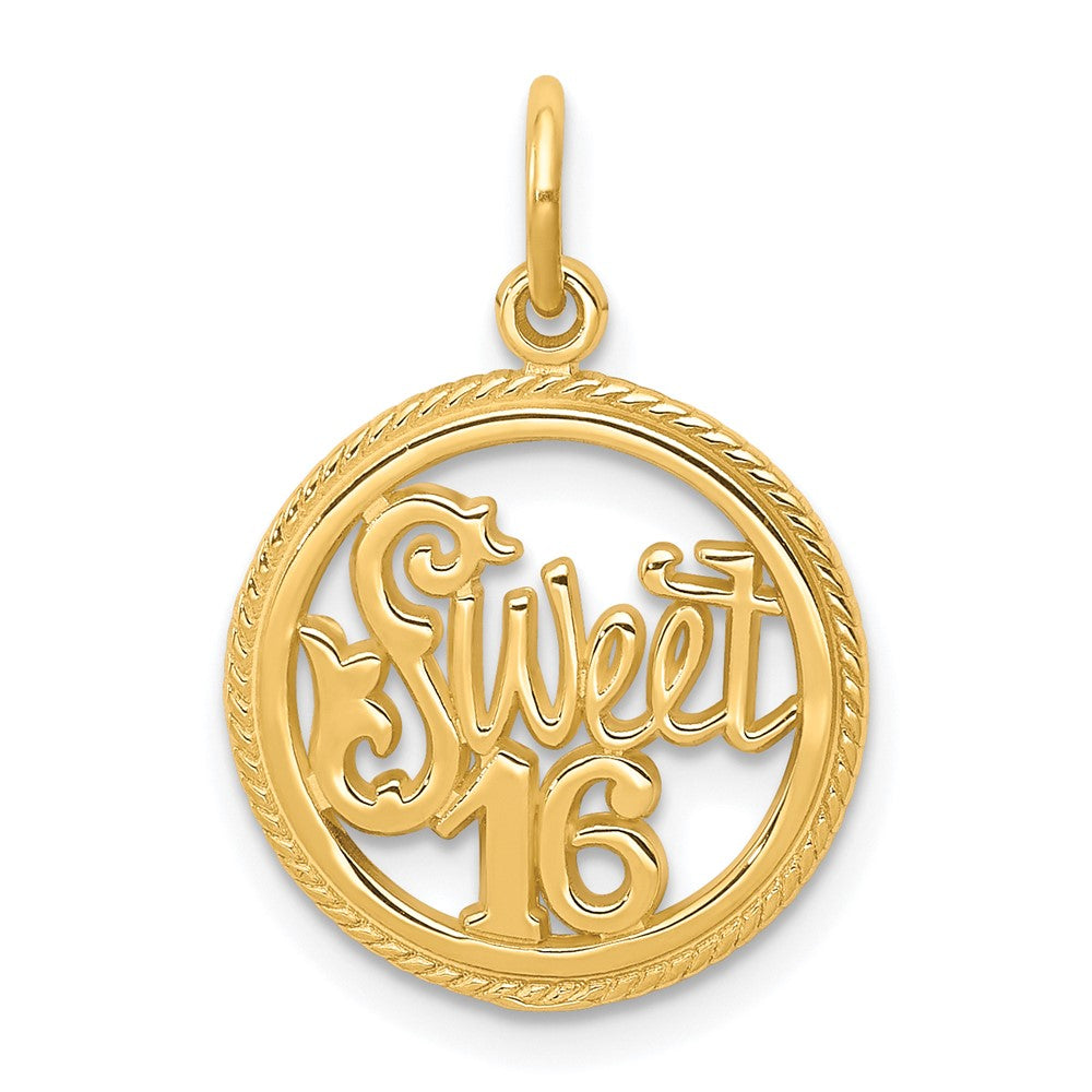 10K Gelbgold Süß 16 Charm