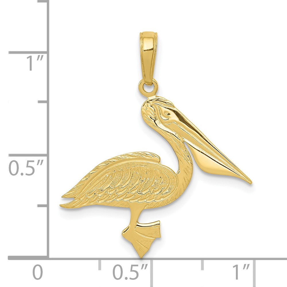 10K Gelbgold Pelican Anhänger