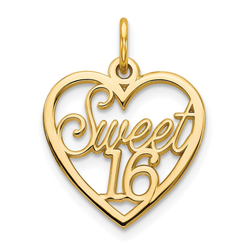 10K Gelbgold Süß 16 Charm