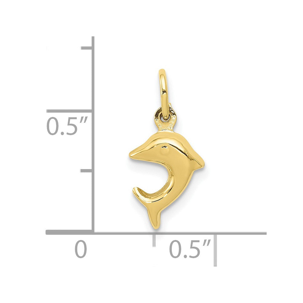 10K Gelbgold Delfin Charm