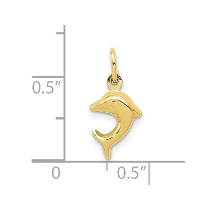 10K Gelbgold Delfin Charm