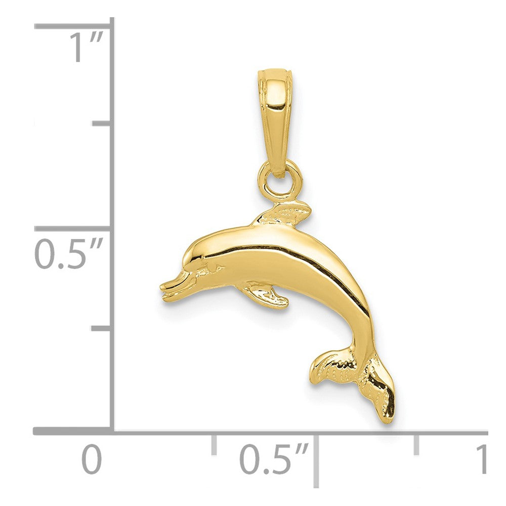 10K Gelbgold Delfin Anhänger