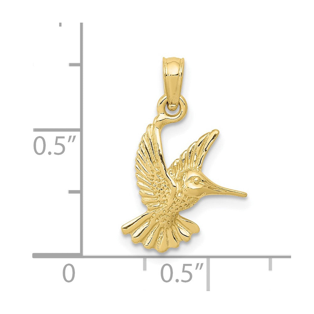 10K Gelbgold Hummingbird Charm