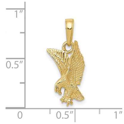 10K Gelbgold 10K Adler Landing Anhänger