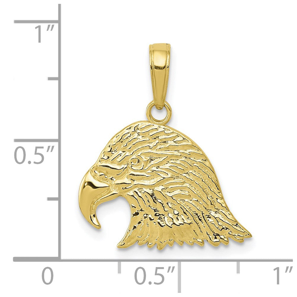 10K Gelbgold 10K Adler Kopf Anhänger
