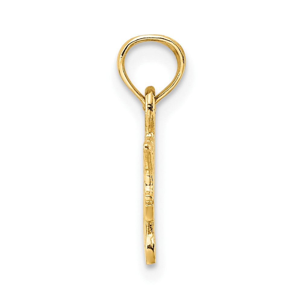10K Gelbgold I Herz My Cats Charm