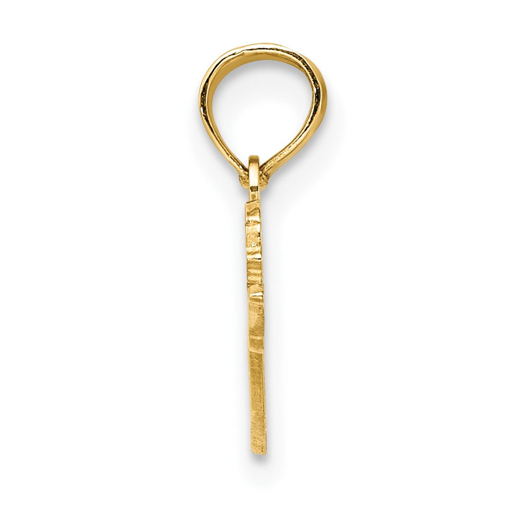 10K Gelbgold Female Swimmer Charm