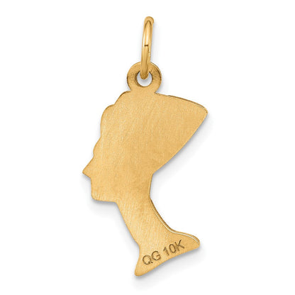 10K Gelbgold Nefertiti Anhänger