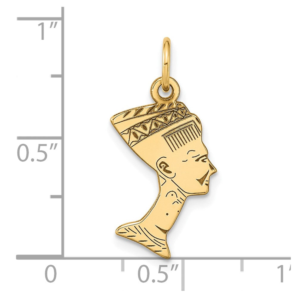 10K Gelbgold Nefertiti Anhänger