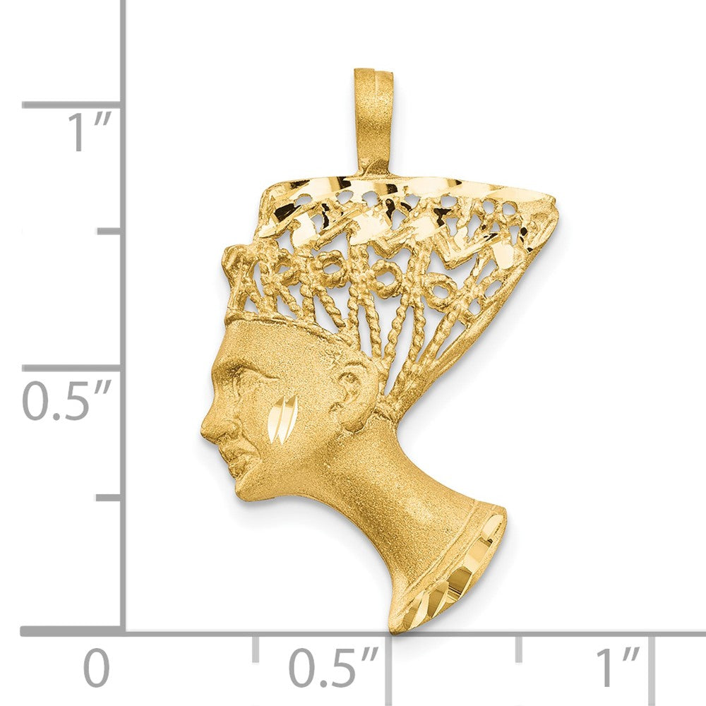 10K Gelbgold Nefertiti Anhänger
