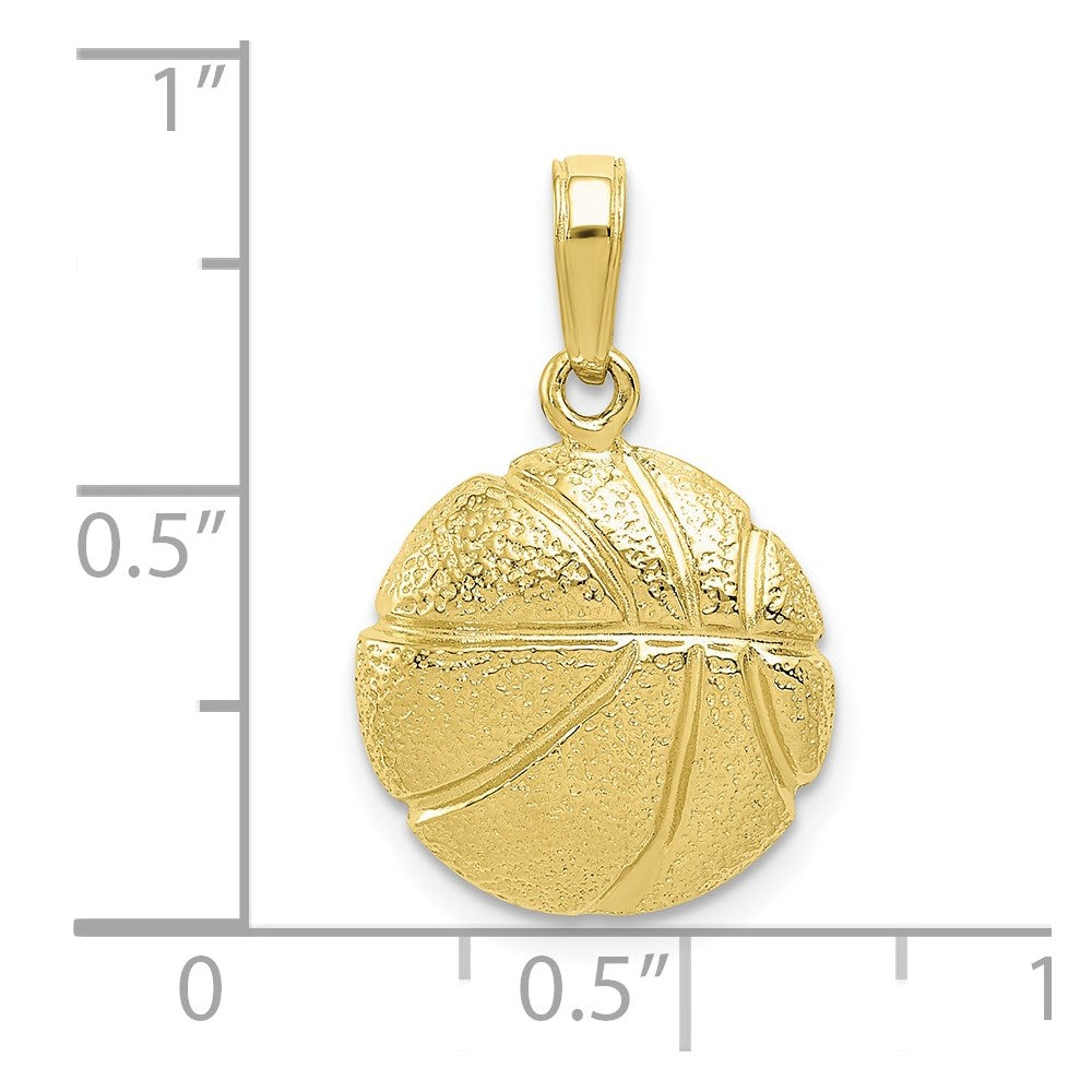 10K Gelbgold 10K Basketball Anhänger