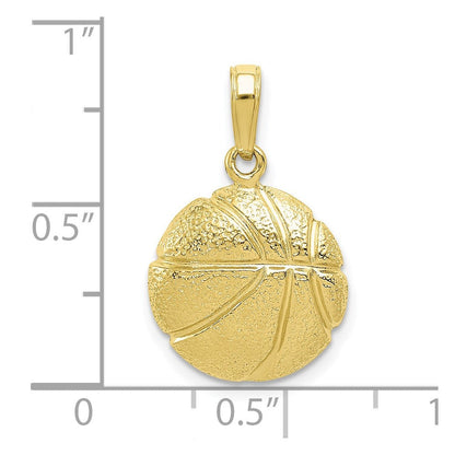 10K Gelbgold 10K Basketball Anhänger