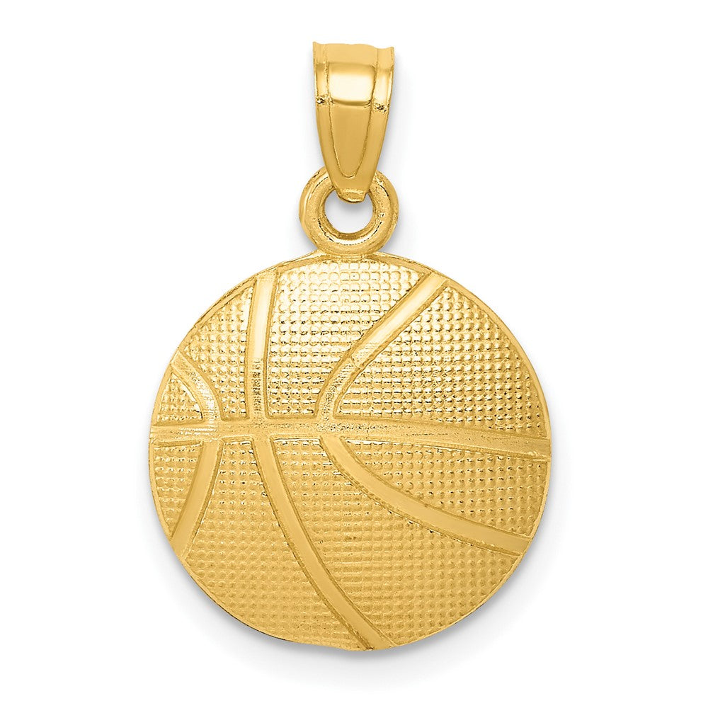 10K Gelbgold Basketball Anhänger