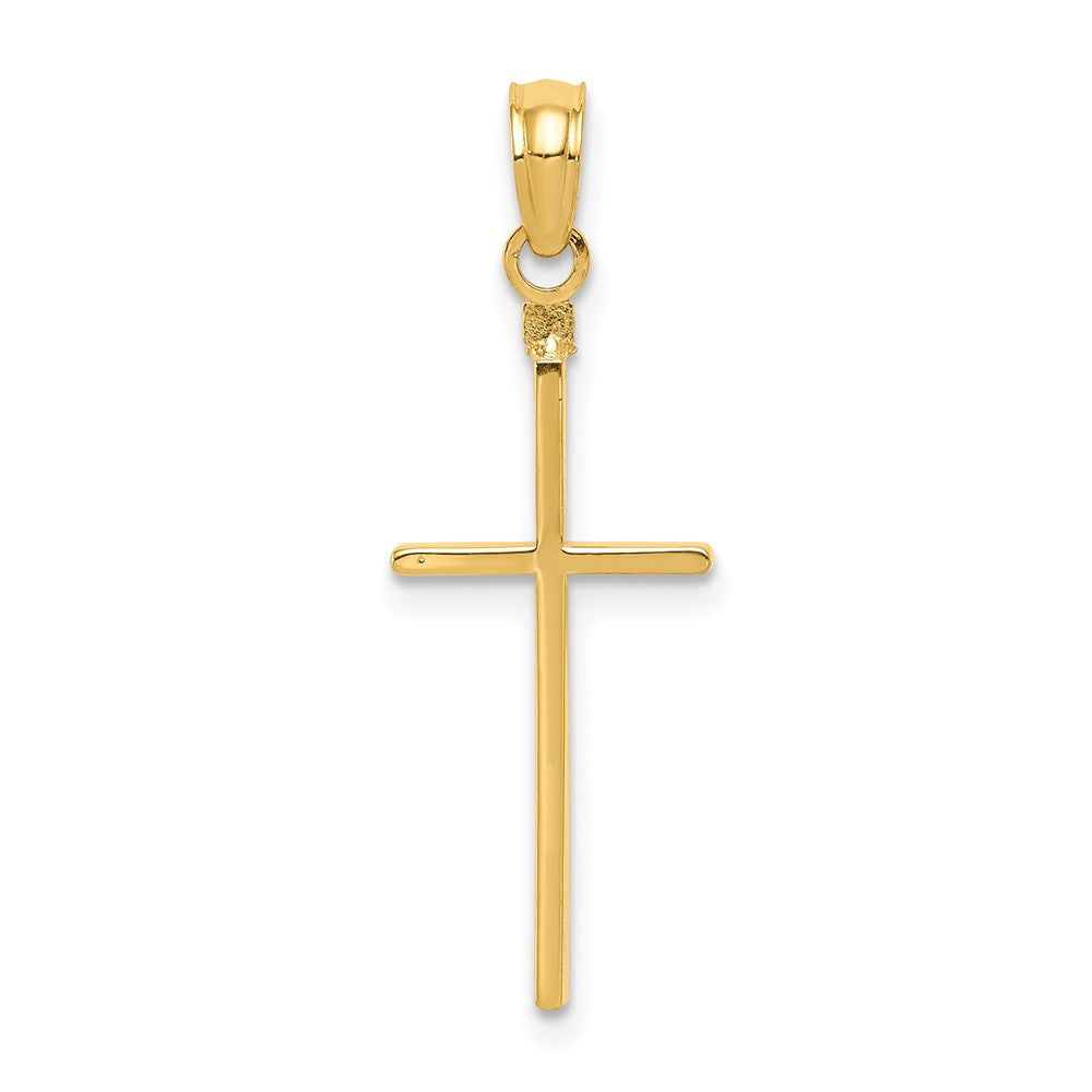 10K Gelbgold 10K Poliert Kreuz Anhänger