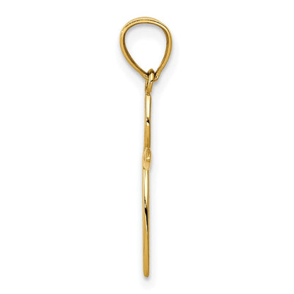 10K Gelbgold Passion Kreuz Charm