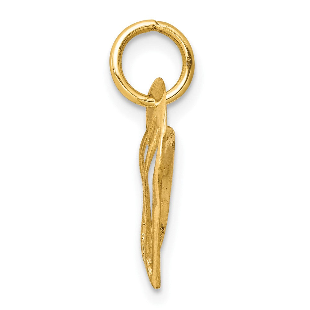 10K Gelbgold Herz Charm