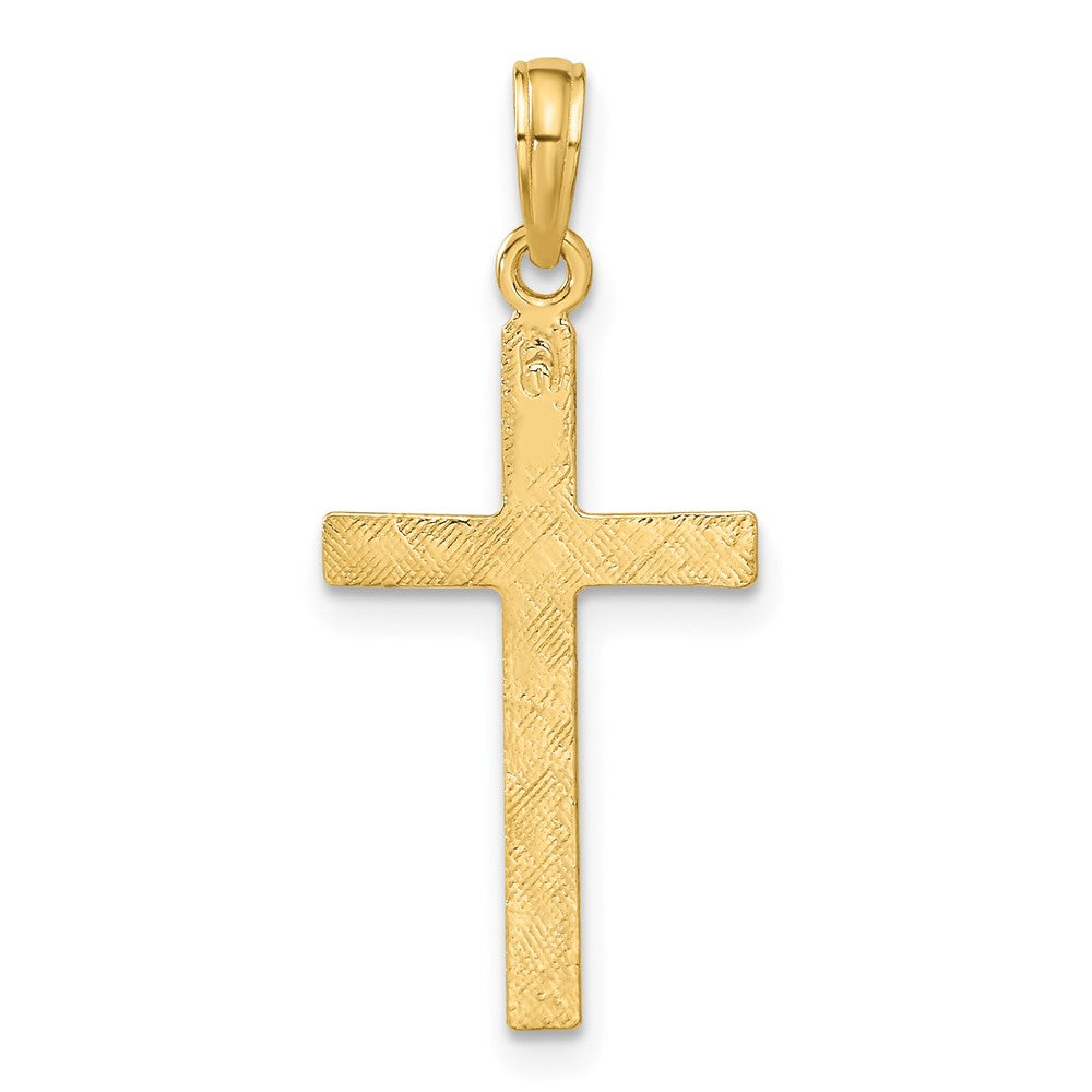 10K Gelbgold 10K Lateinisch Kreuz Anhänger
