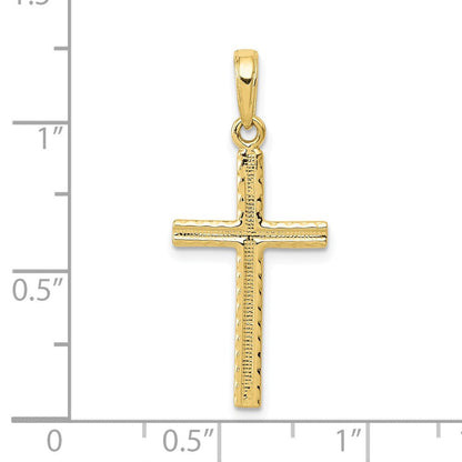 10K Gelbgold 10K Lateinisch Kreuz Anhänger
