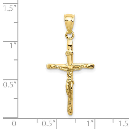 10K Gelbgold 10K Inri Kruzifix Anhänger