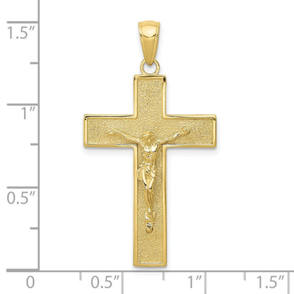 10K Gelbgold Kruzifix Anhänger