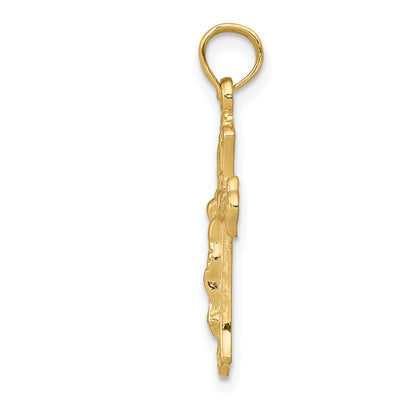 10K Gelbgold 10K Inri Kruzifix Charm