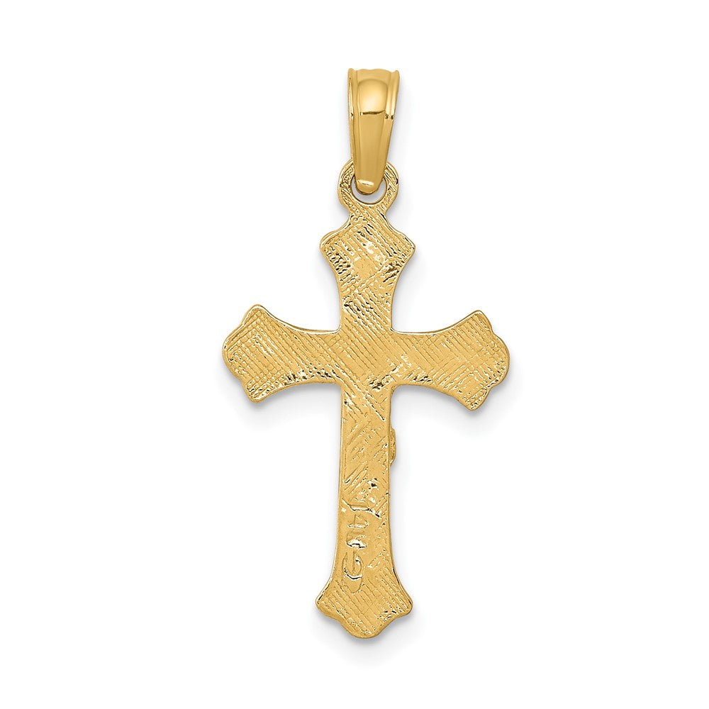 10K Gelbgold 10K Inri Kruzifix Charm