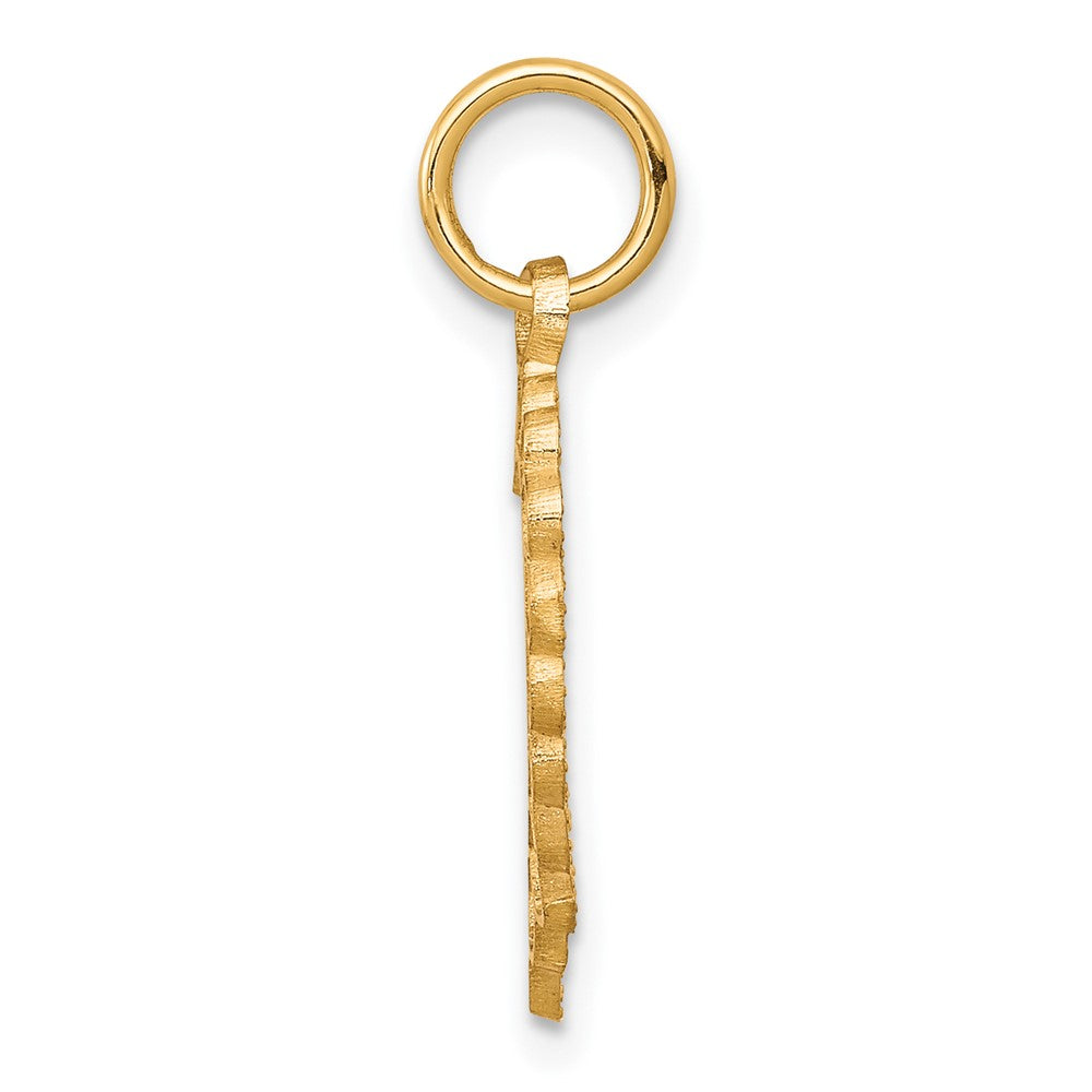 10K Gelbgold Herz Charm