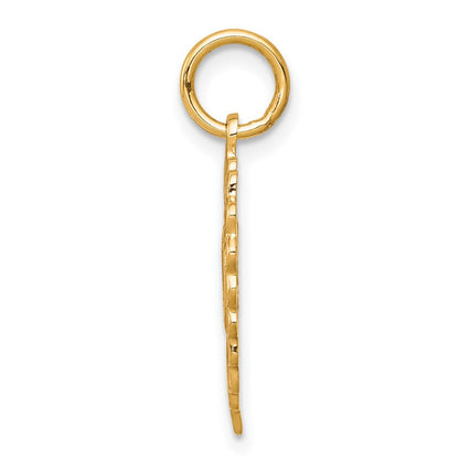 10K Gelbgold Herz Charm