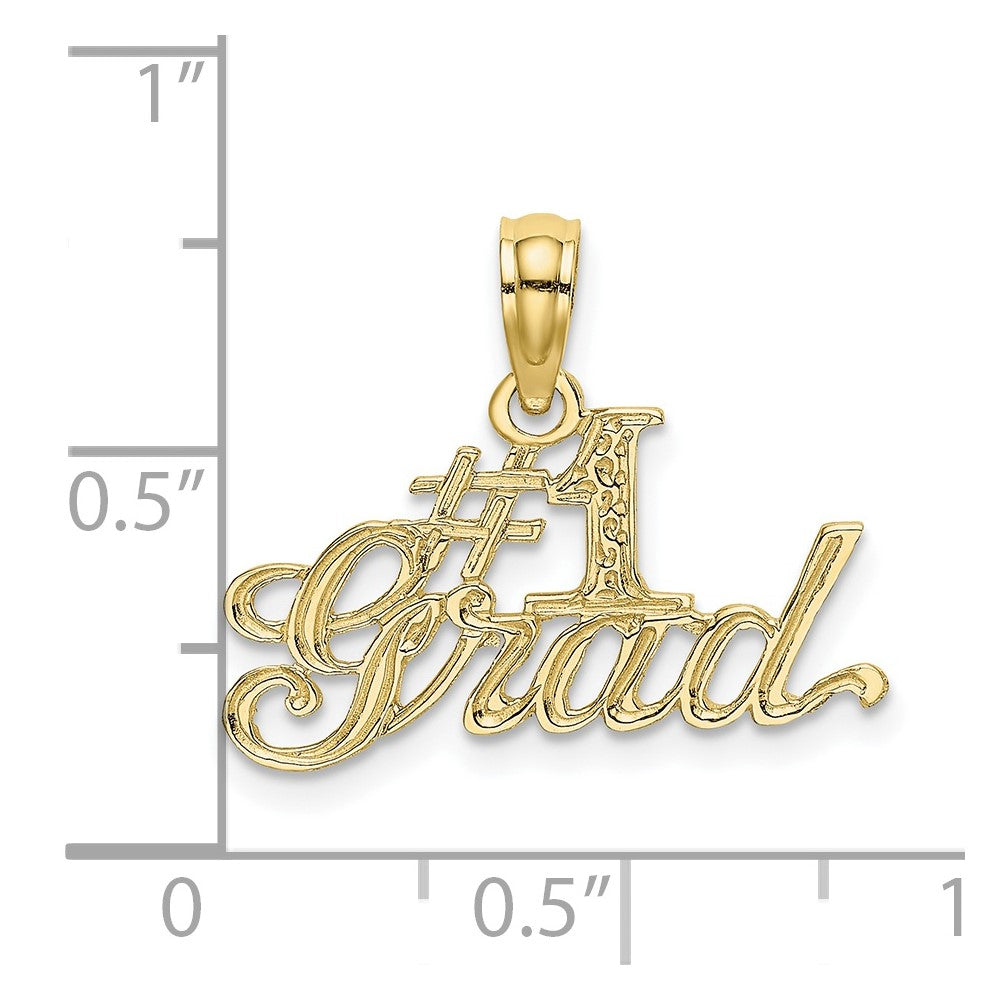 10K Gelbgold #1 Grad Anhänger