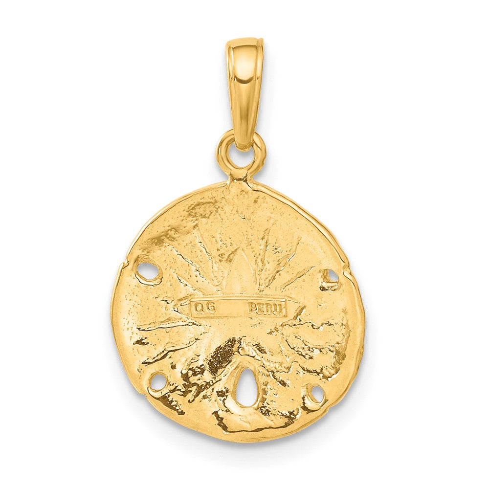 10K Gelbgold 10K Sand Dollar Anhänger