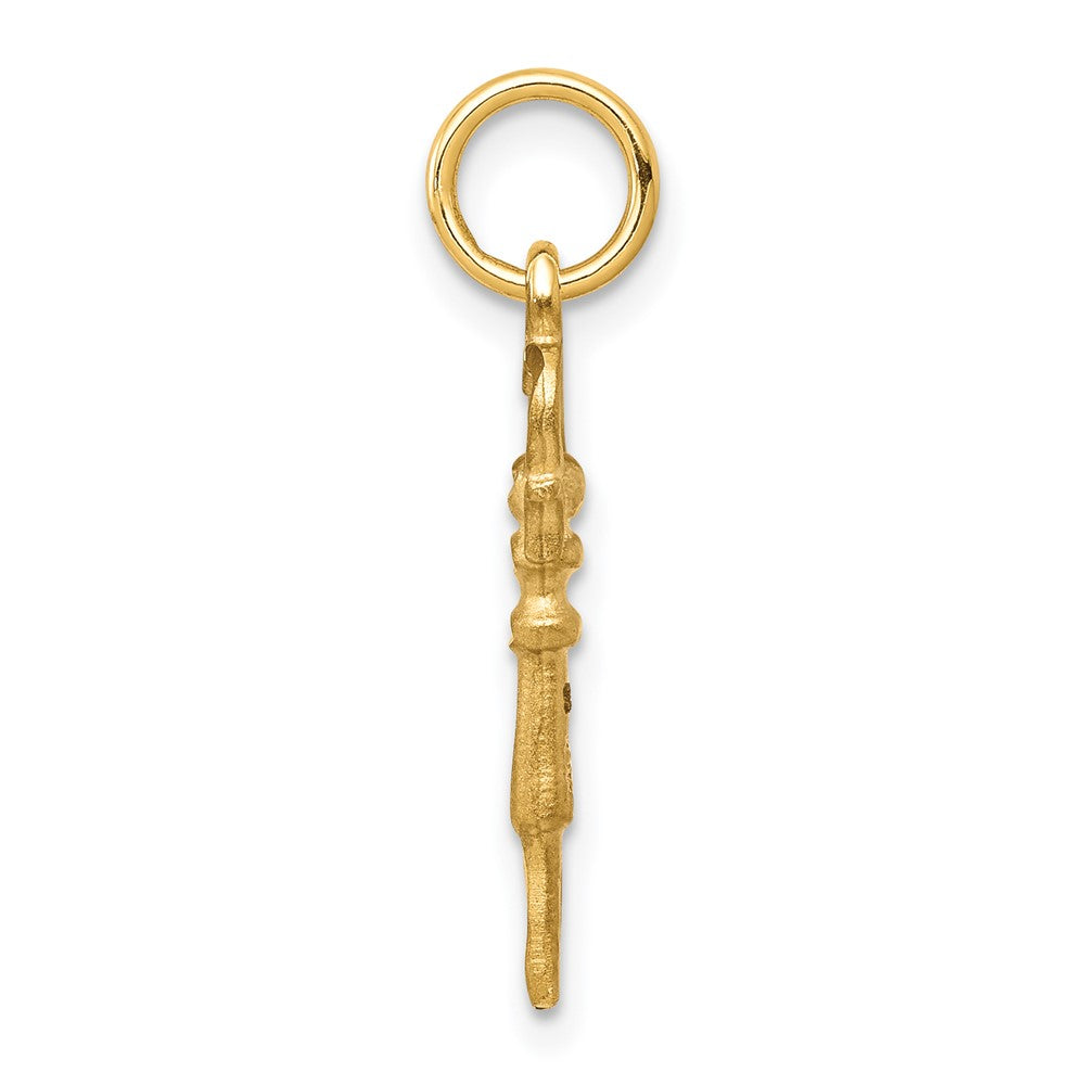 10K Gelbgold Massiv Key Charm