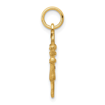 10K Gelbgold Massiv Key Charm